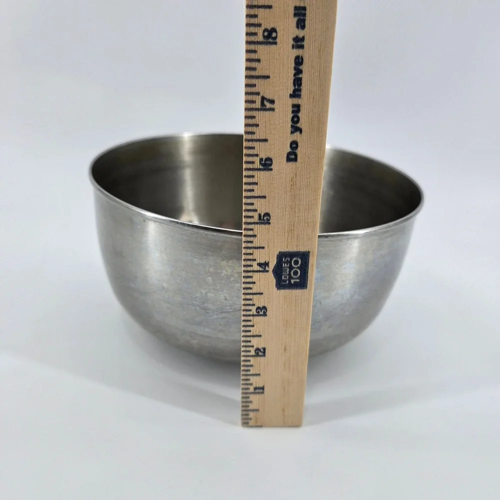 Sunbeam Mixmaster Bowl Stainless Steel Vintage Made in USA Silver 9in